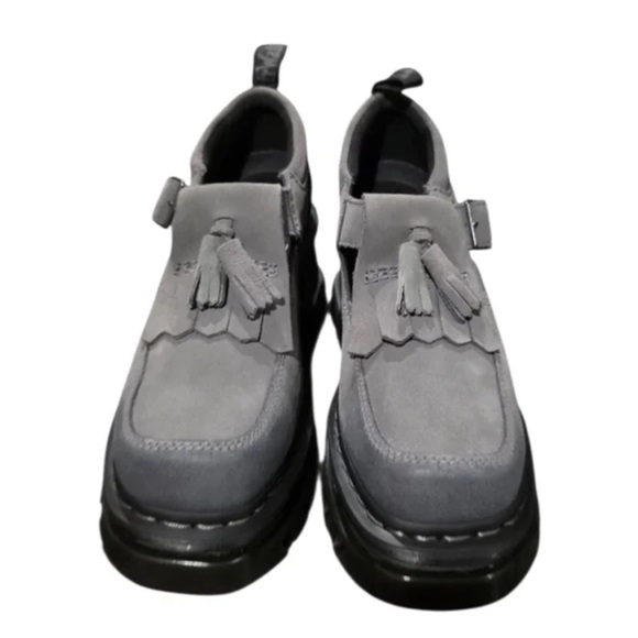 Dr. Martens Gunmetal Mary Jane Loafers - Picture 2 of 7